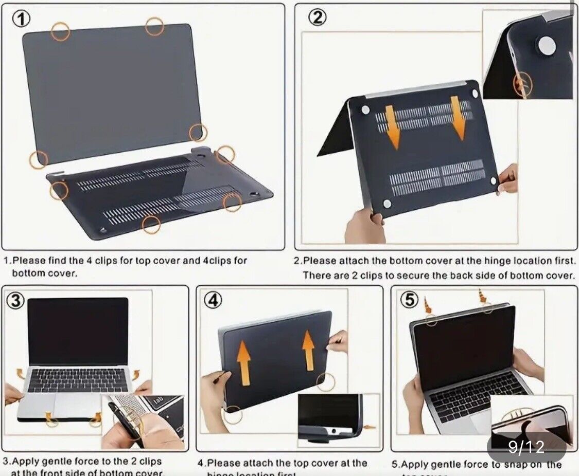 Apple MacBook Air Laptop Cover Case Ultra Clear Protector 15 inch NEW