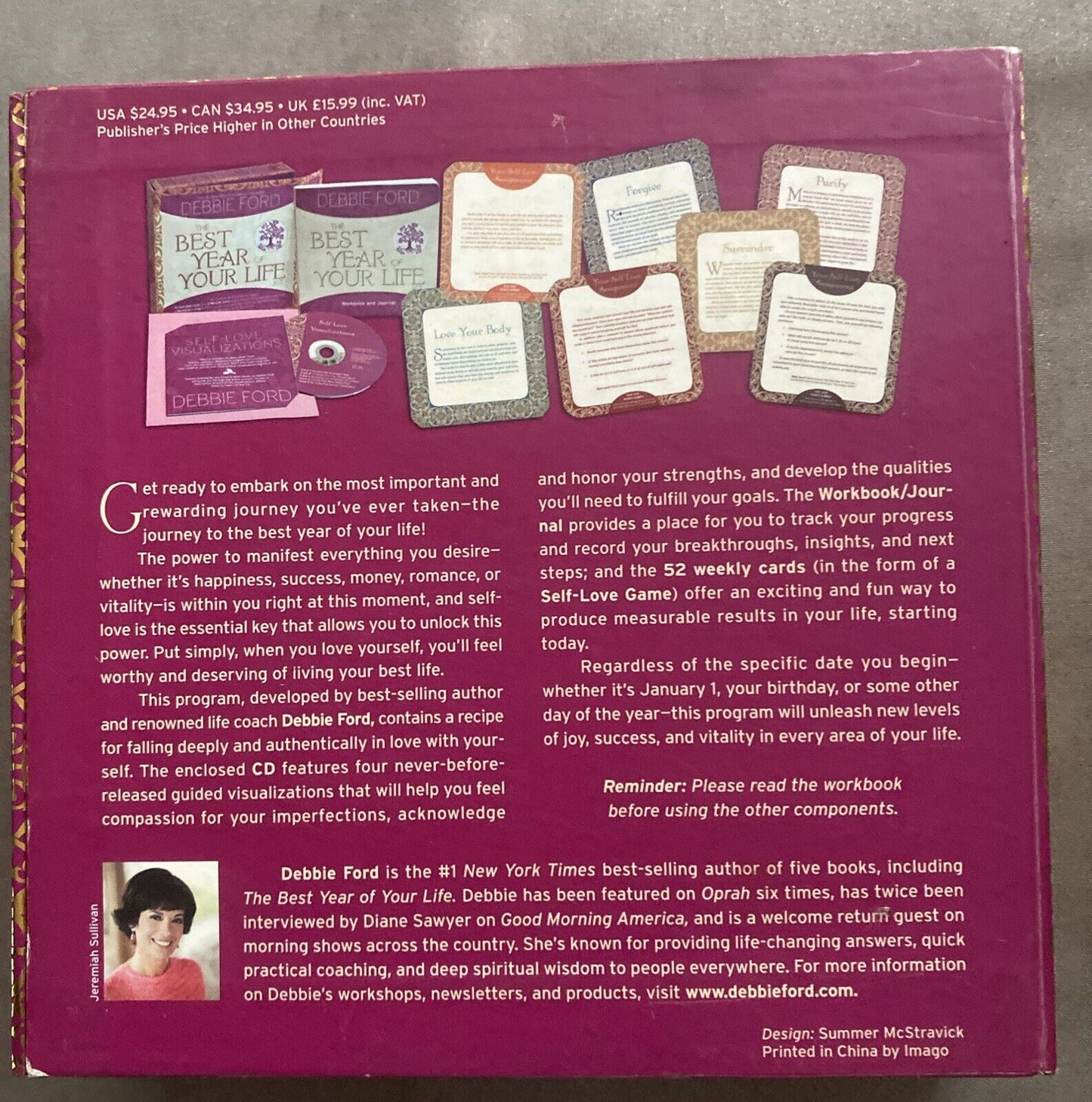 The Best Year of Your Life Kit DEBBIE FORD Cards Workbook Journal & CD Open Box