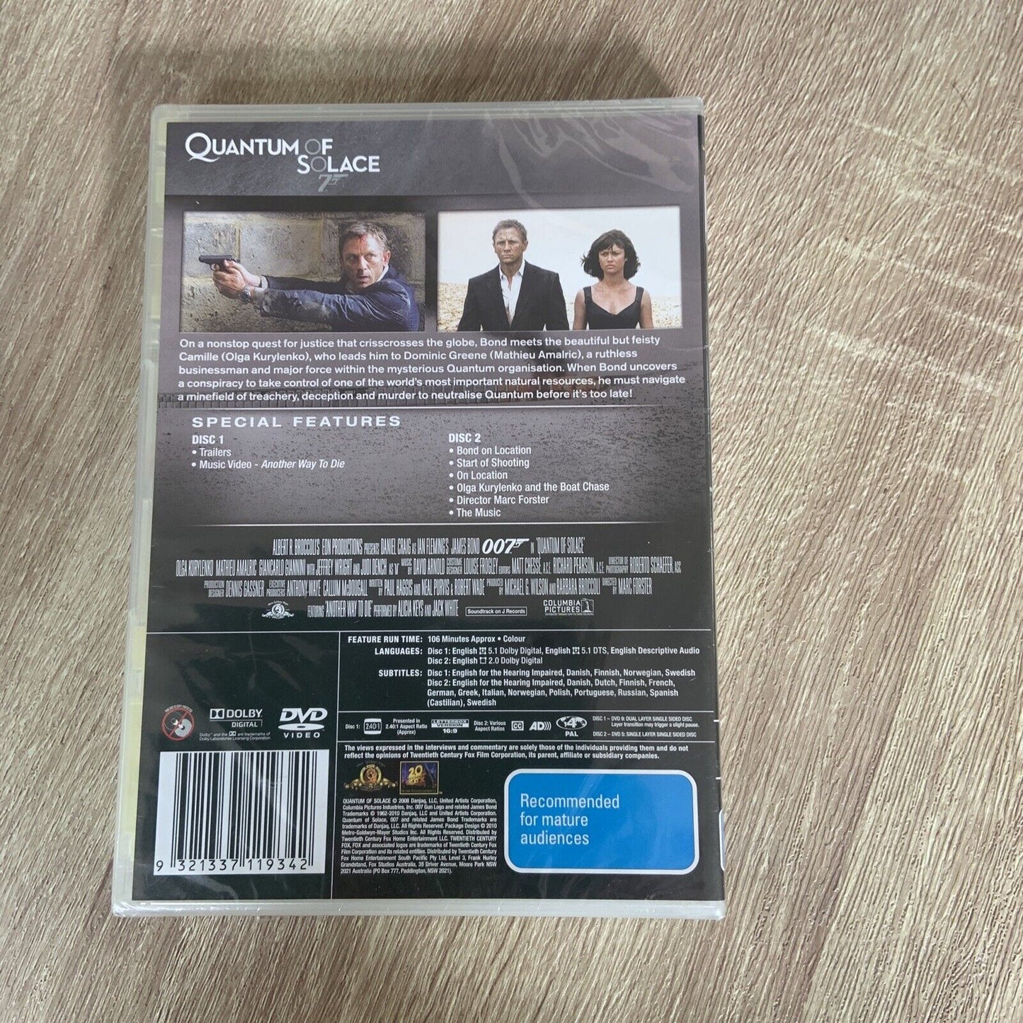 DVD QUANTUM OF SOLACE Special Edition Daniel Craig James Bond 2 Disc Sealed NEW