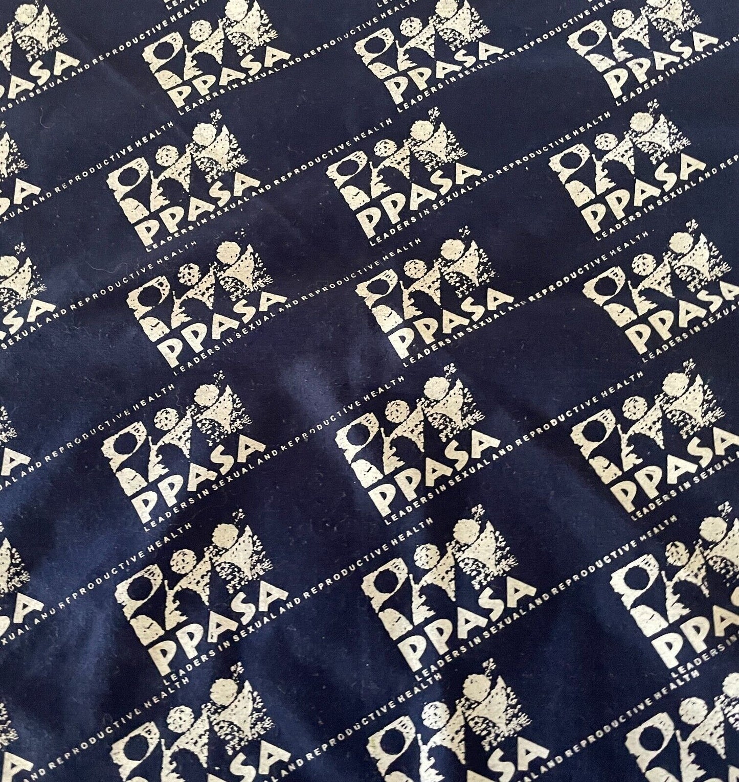 Bandana PPASA Blue & White Print Head Wrap Square Neck Scarf 52 x 51cm NEW