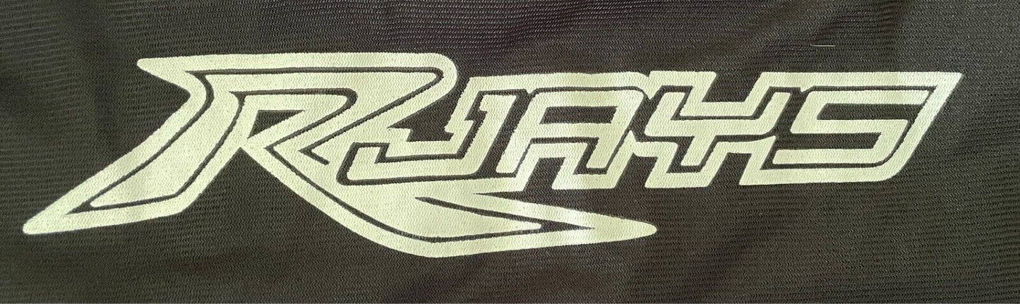 RJAYS Black Motorcycle Helmut Drawstring Cover/Bag - BAG ONLY NO HELMUT