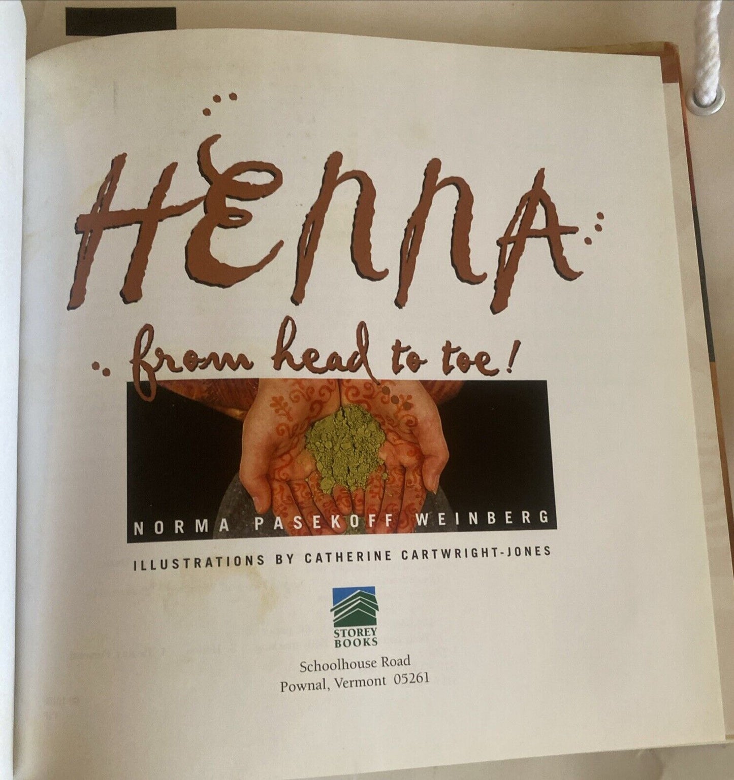 Henna From Head to Toe! by Norma Pasekoff Weinberg HC Book Instructions Designs