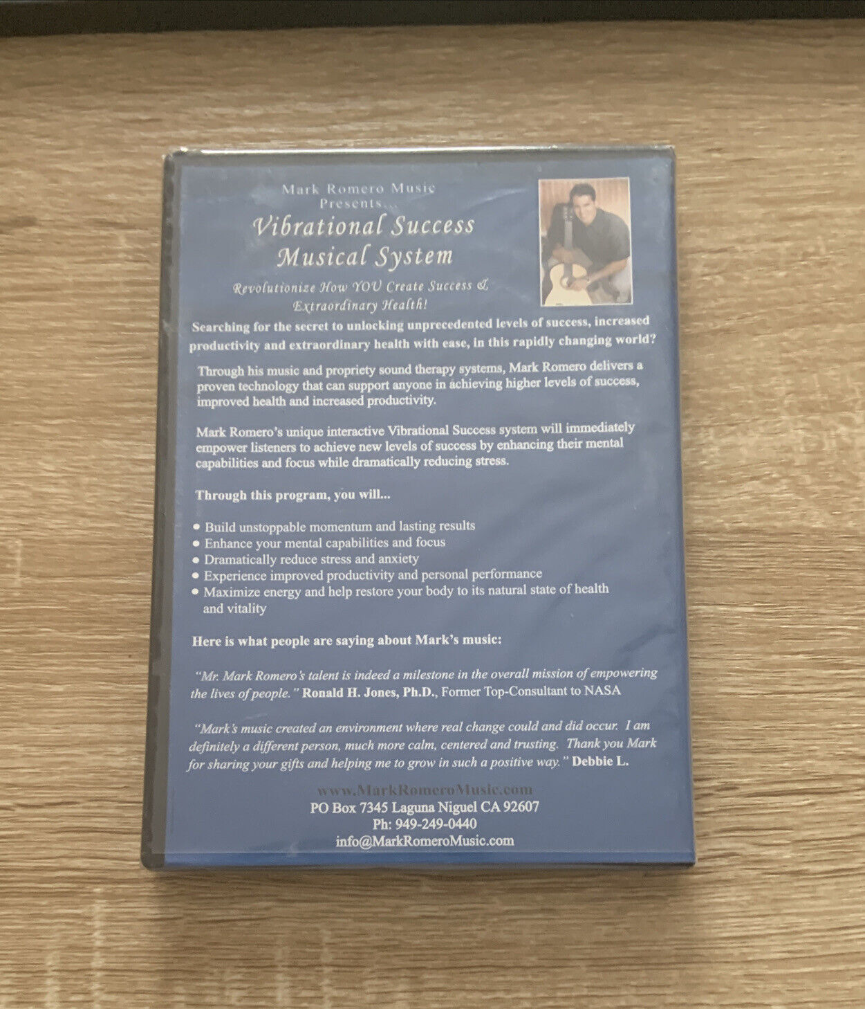 CD 4 Disc MARK ROMERO Music Presents Vibrational Success Musical System NEW Open