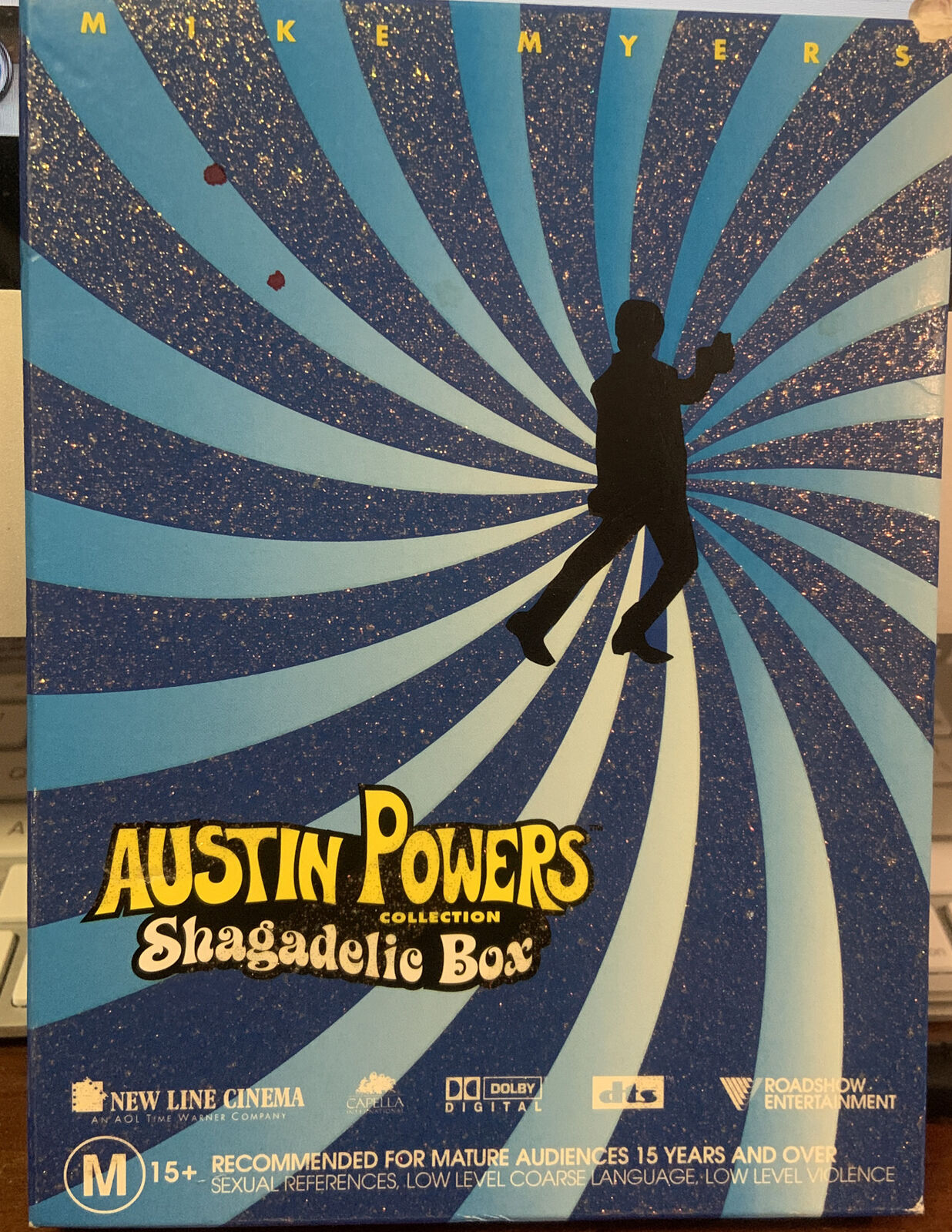 AUSTIN POWERS COLLECTION SHAGADELIC 2010 Boxed Set Slip Cover 3 Disc DVD