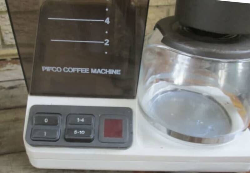 White PIFCO Coffee Machine Model 4904 Filter Coffee Maker Switzerland Quality