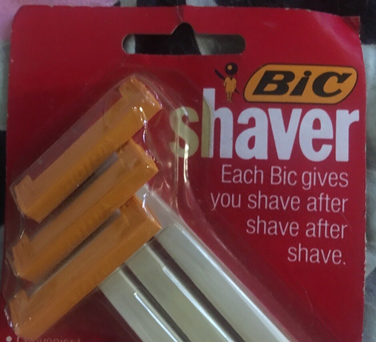 1980s BIC DISPOSABLE SHAVER 3 Pack Razors Sealed In Blister Pack DeadStock NEW