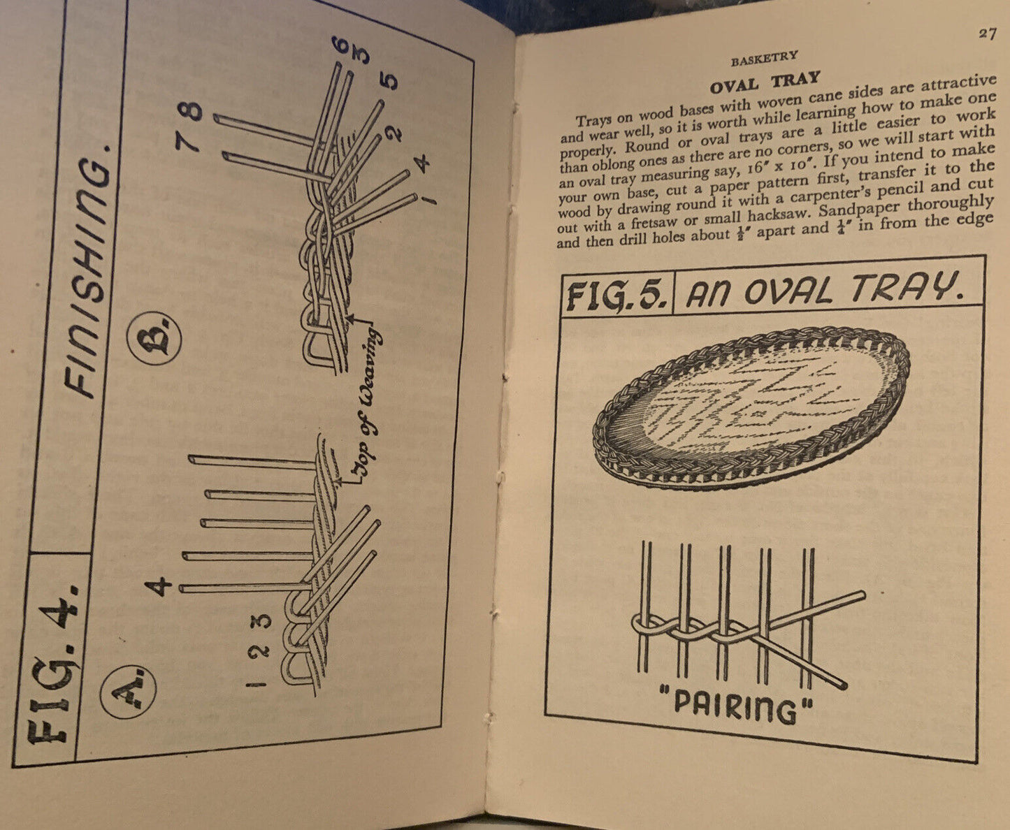 FOYLES Handbooks BASKETRY Book by F J Christopher Sm HC DJ Vintage