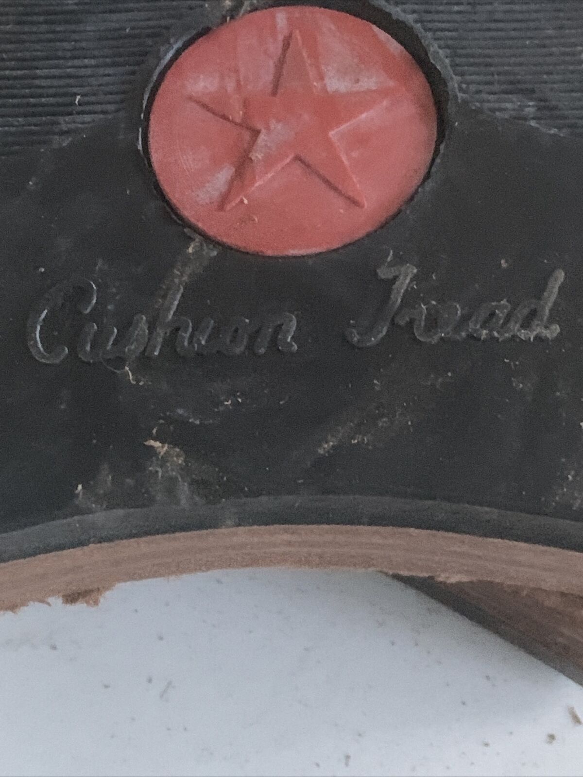 1x Pair 1980’s Replacement Leather MENS HEELS New Old Stock 8cm Wide 2cm NEW