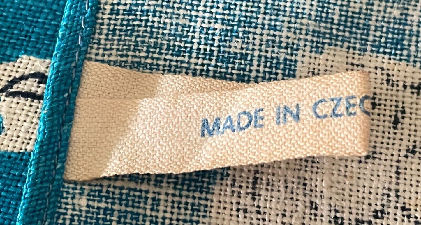 Vintage Tea Towel Sea Acres Port Macquarie Australia Map Flora Fauna Souvenir