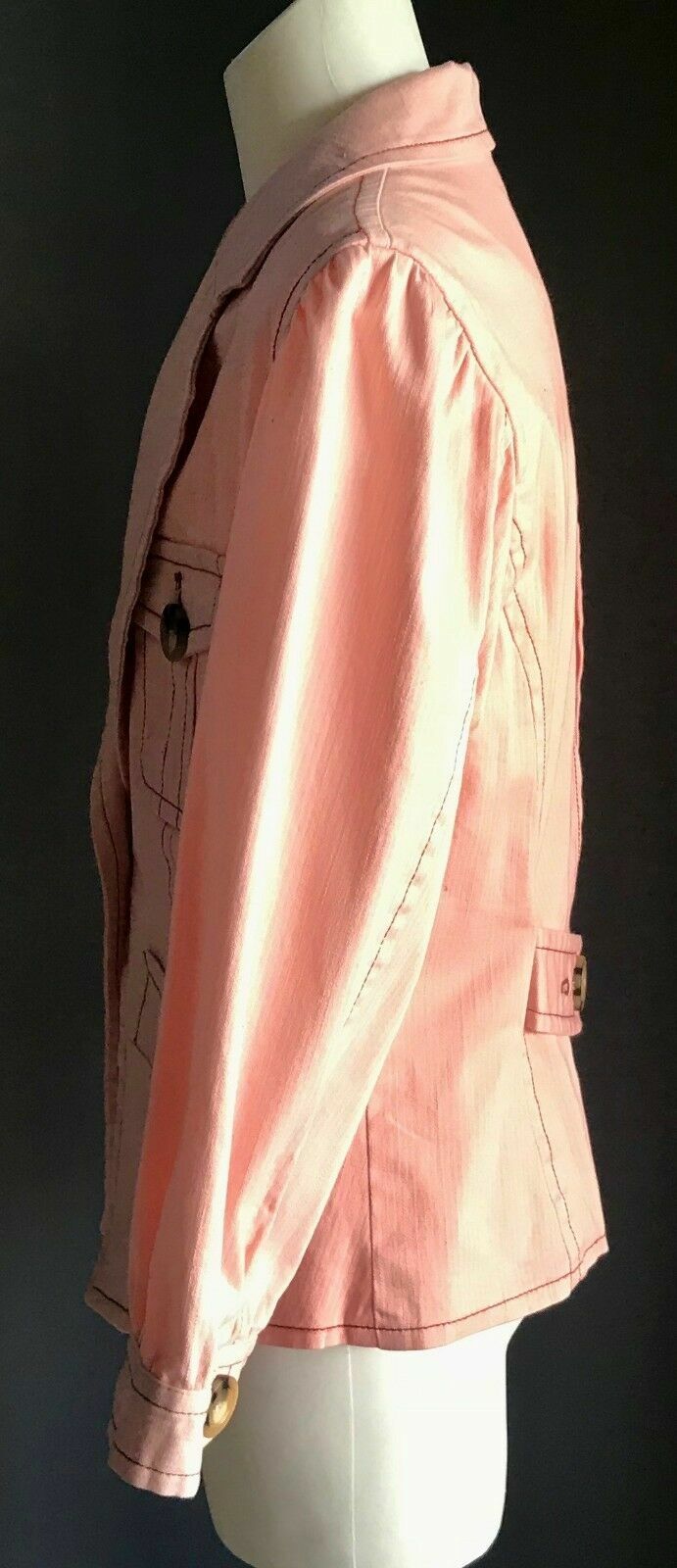 JACKET Blazer Light Peach Colour Pulled in Back at Waist Girls Size 10 - 12