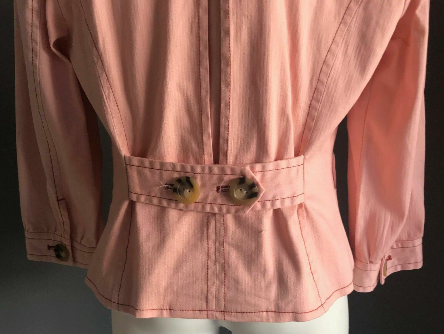 JACKET Blazer Light Peach Colour Pulled in Back at Waist Girls Size 10 - 12