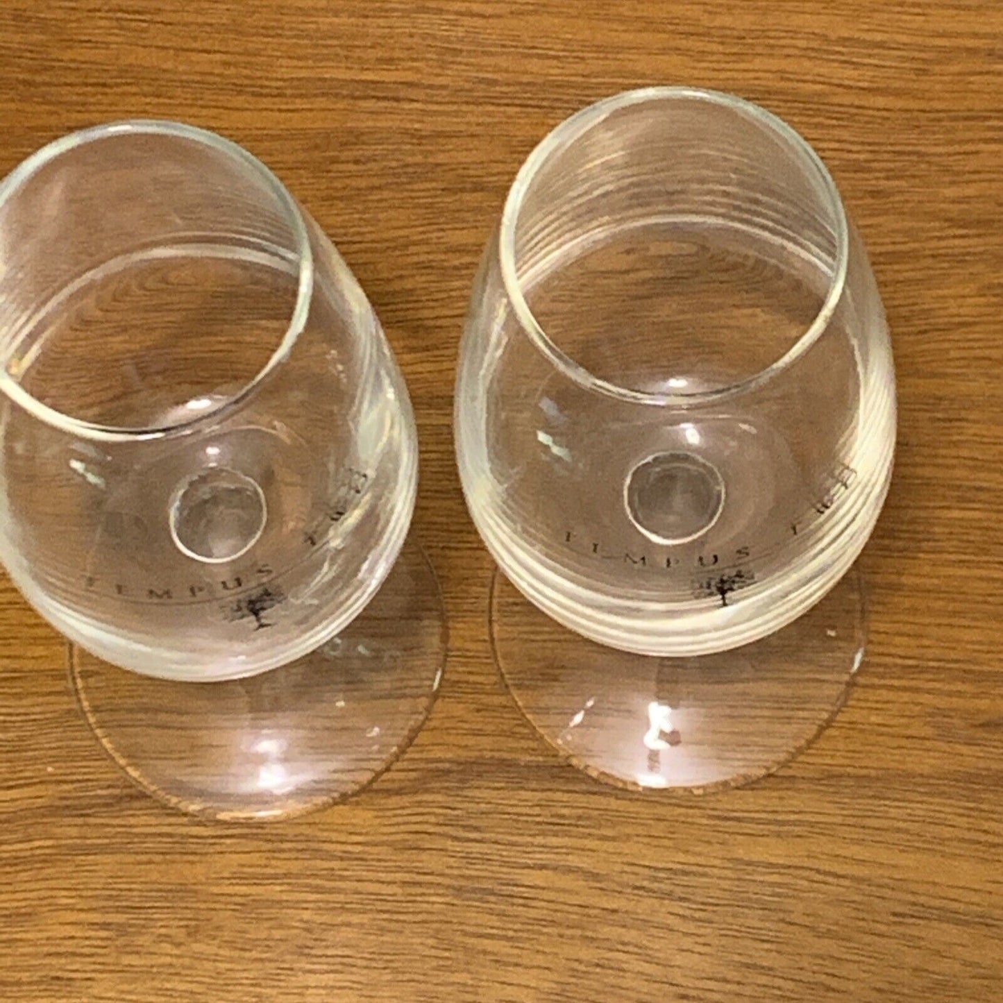 2 TEMPUS TWO Flute Glass Logo Stem 200ml Wine Bubbly Tealight Lisa McGuigan NEW