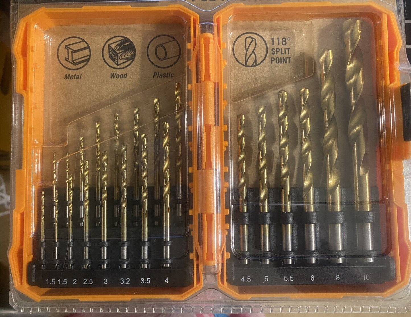CRAFTRIGHT 22 Piece HSS TWIST DRILL BIT SET see Specs Last Pic NEW sealed Tools