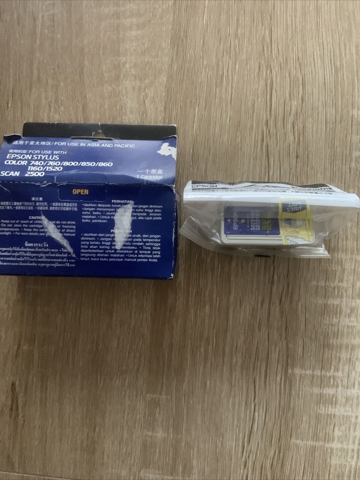 EPSON INK CARTRIDGE STYLUS COLOUR 40 BLACK S020189 S020108 Sealed Old Stock NEW
