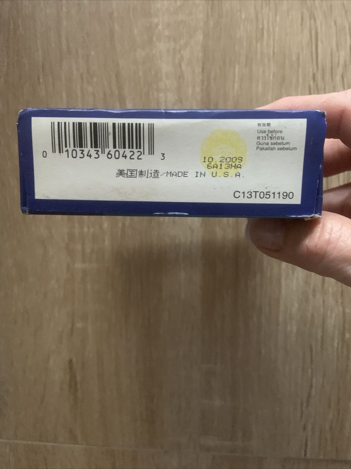 EPSON INK CARTRIDGE STYLUS COLOUR 40 BLACK S020189 S020108 Sealed Old Stock NEW