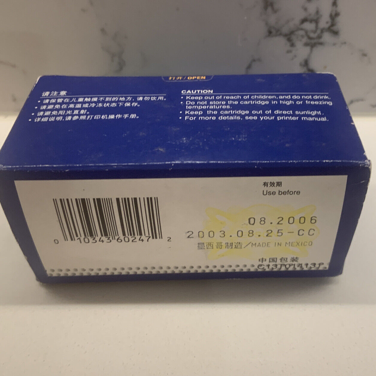 EPSON INK CARTRIDGE T014 STYLUS COLOUR 480/580 List Sealed 2003 Old Stock NEW
