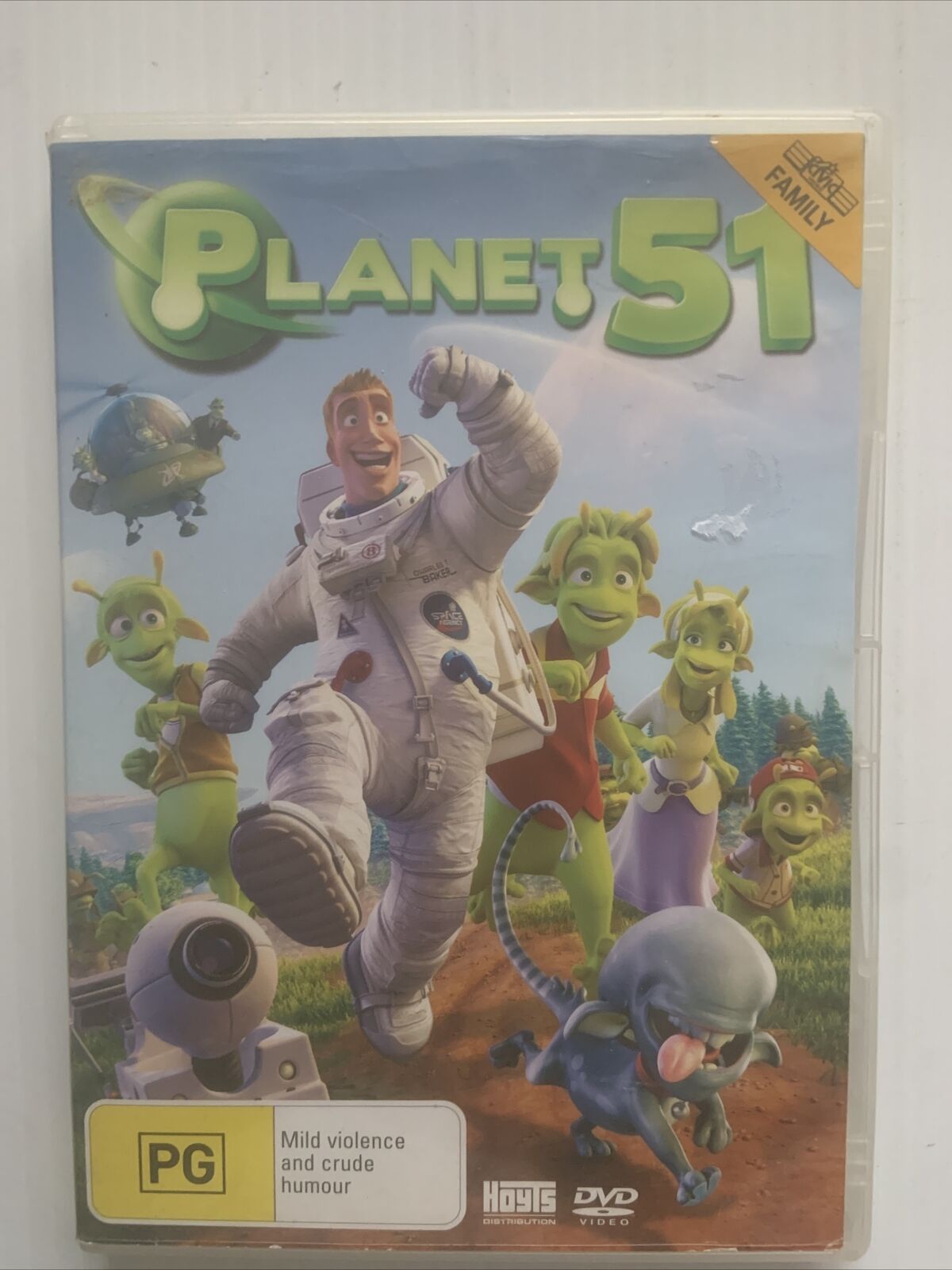 DVD PLANET 51 Family Animated Movie 2009 Dwayne Johnson Adventure R4 Aliens