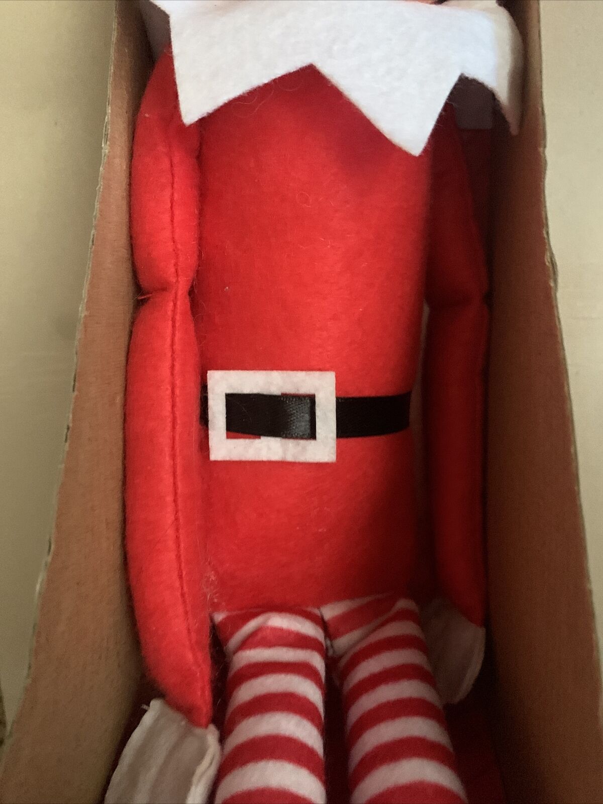 Christmas NAUGHTY ELF Girl Jumbo 64cm Elves Behavin' Badly Shelf NEW In Box Xmas