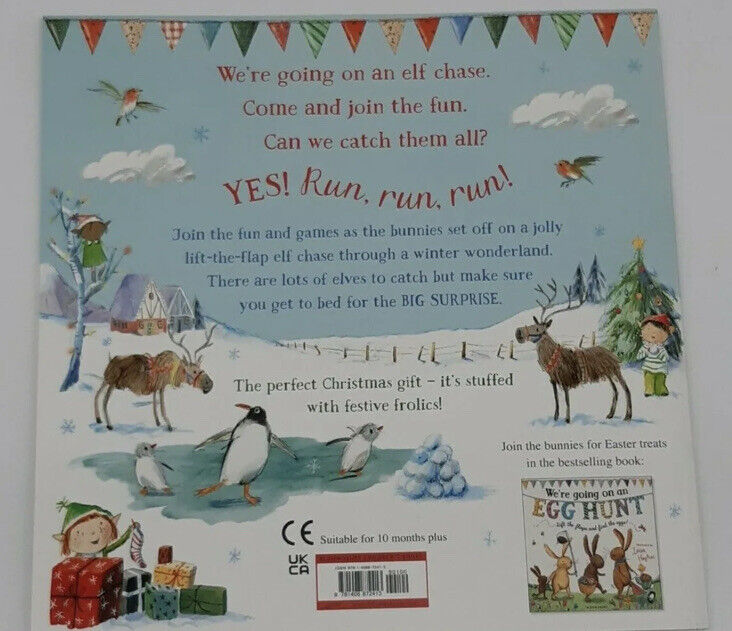 PB Book WE'RE GOING ON AN ELF CHASE Lift the Flap Martha Mumford 2018 Kids Xmas