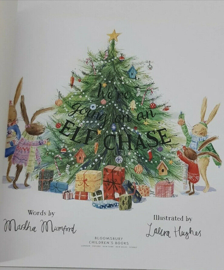 PB Book WE'RE GOING ON AN ELF CHASE Lift the Flap Martha Mumford 2018 Kids Xmas