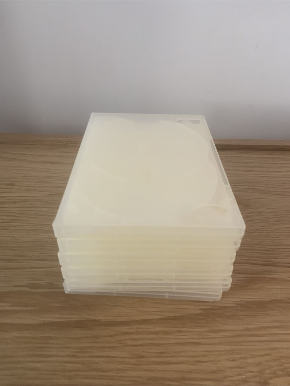 6x DVD CD Cover Case HOLDS 3 Discs & Booklet Replacement Clear 25mm Title Sleeve