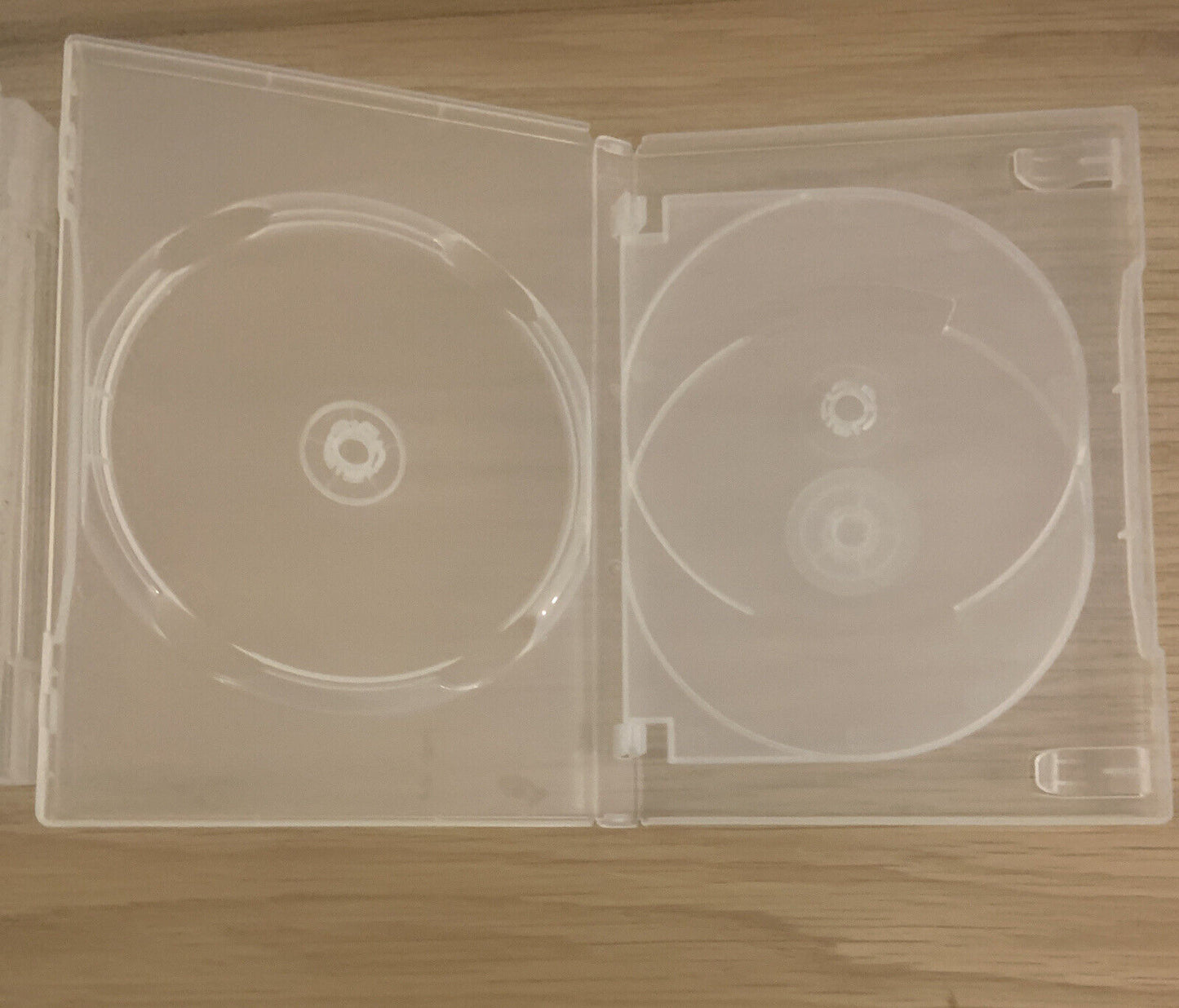 6x DVD CD Cover Case HOLDS 4 Discs Clear 14mm Replacement Title Sleeve