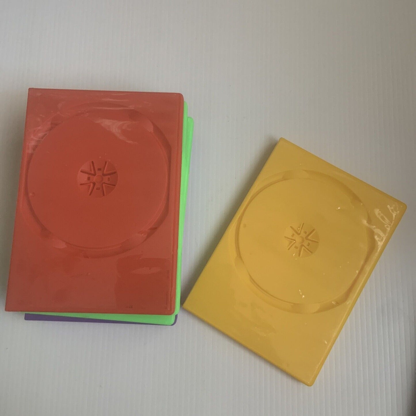 6 x DVD CD Cover Case HOLDS 2 Discs 25mm Replacement Title Sleeve Double Colour