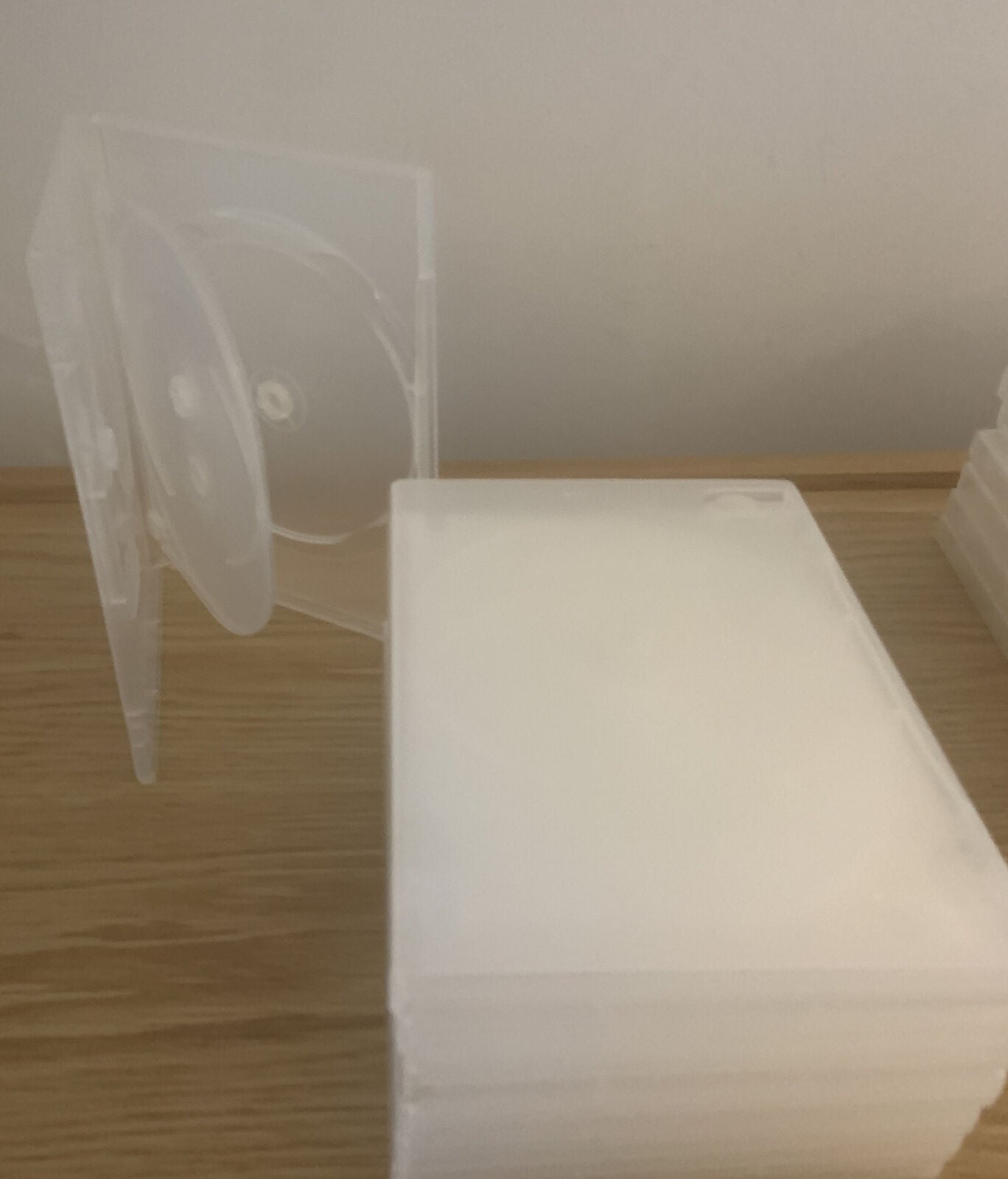 8 x DVD CD Cover Case HOLDS 3 DISCS Booklet Clear 25mm Replacement Title Sleeve