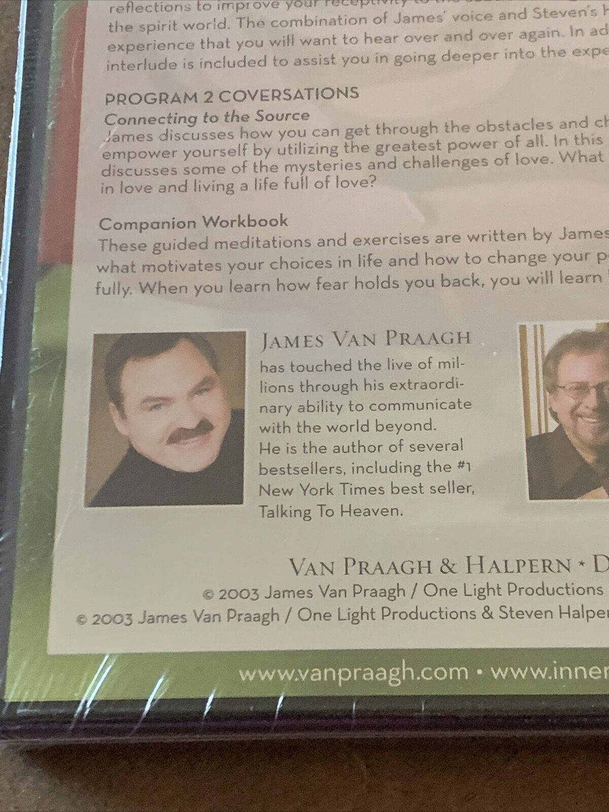 2 CD James Van Praagh DIVINE LOVE Workbook Meditations Conversations RareN NEW