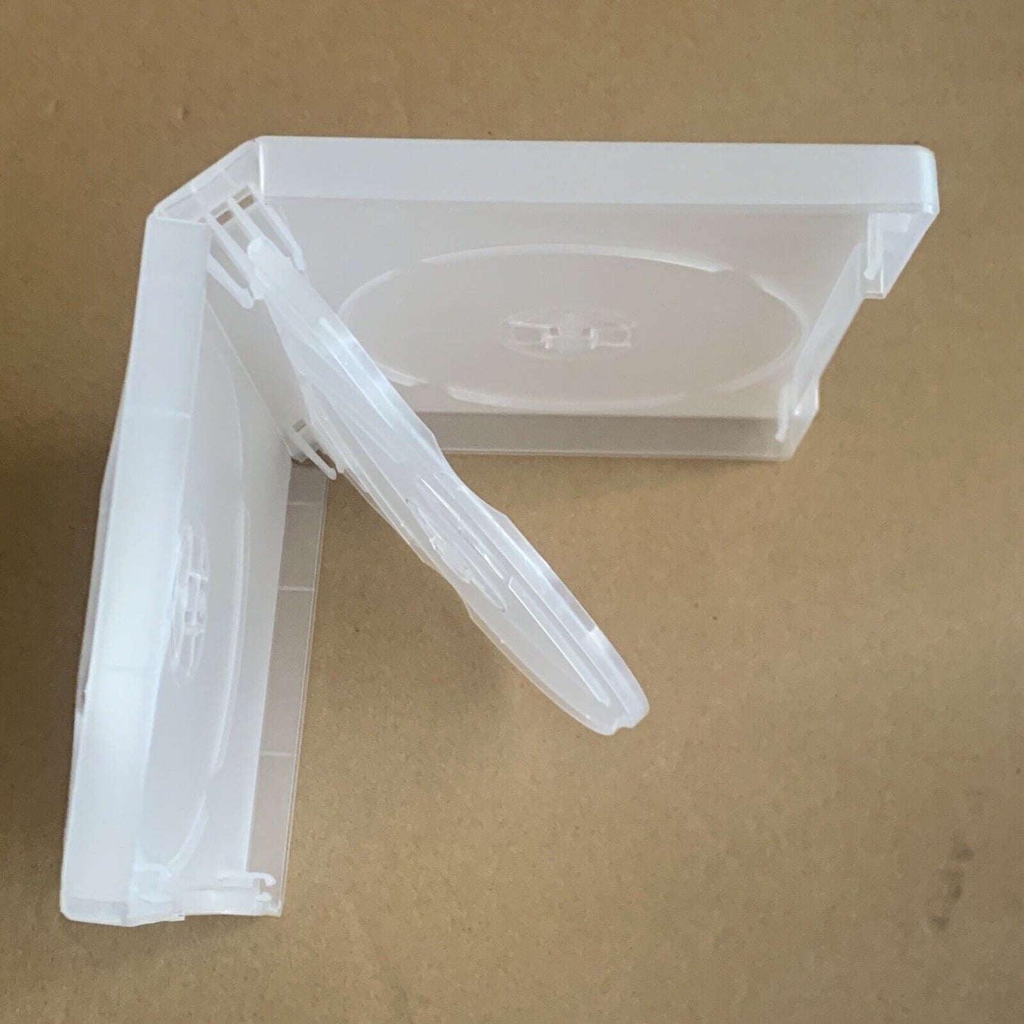 1x CD DVD FAT Case HOLDS 4 Disc Clear 23mm Replacement Title Sleeve EMPTY