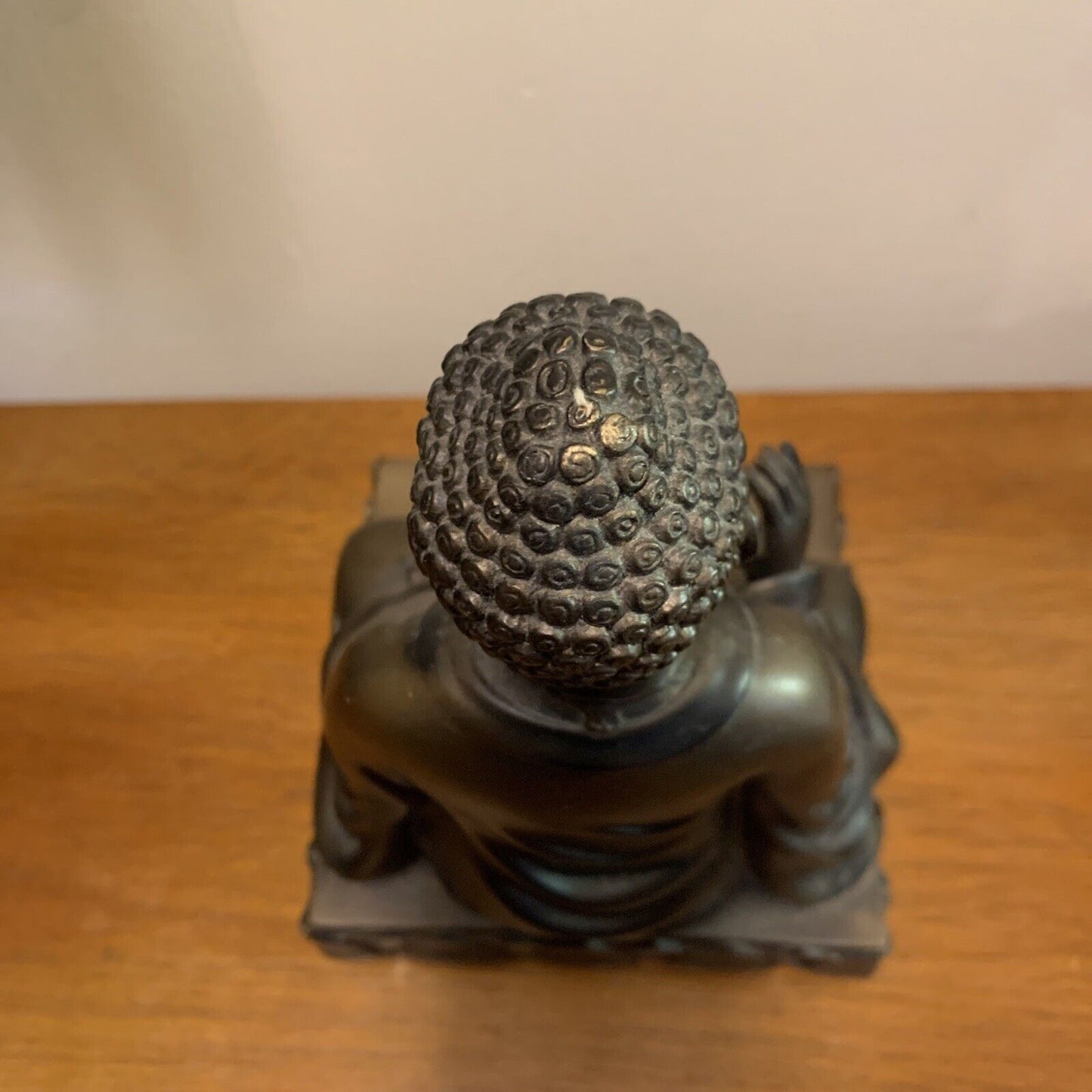 23cm Buddha Tealight Candle Holder Bronze Look Resin PARTYLITE Home Décor Icon