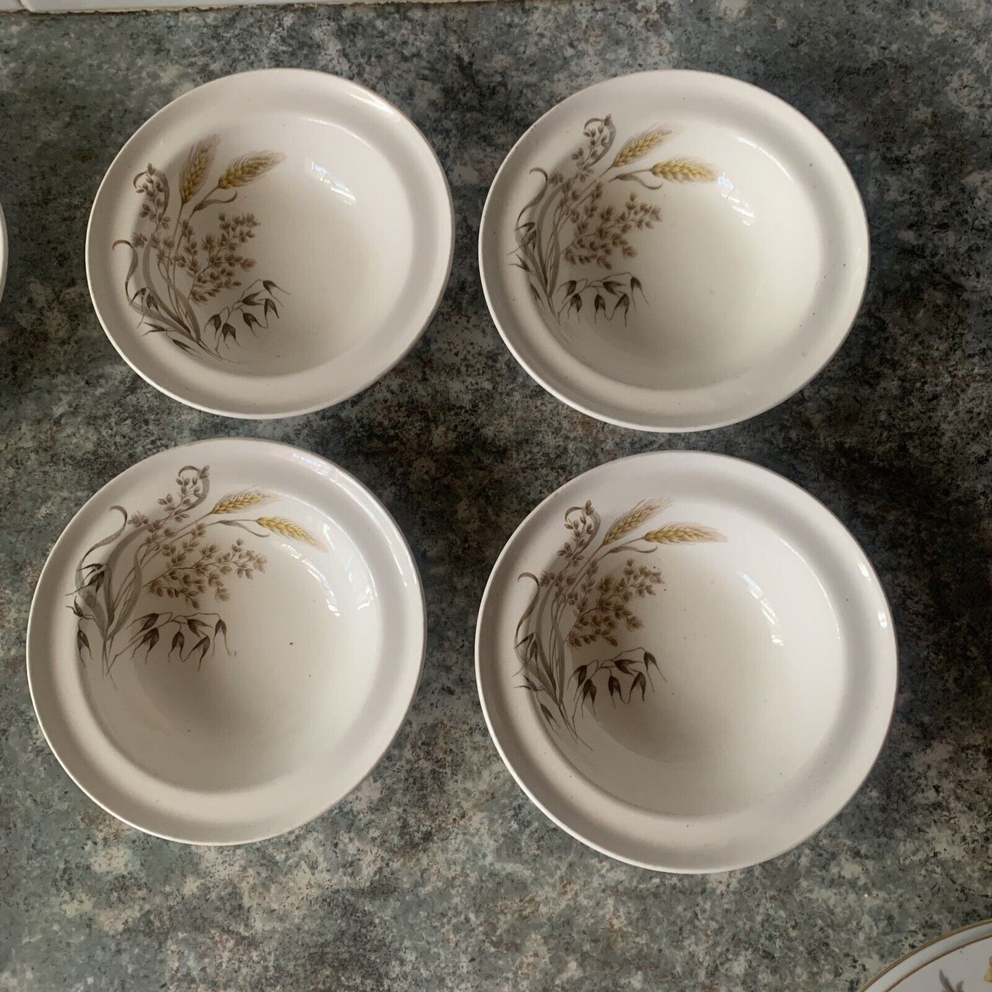 5x “Sunblest” Vintage Ridgway Staffordshire Dessert Bowl Made in England
