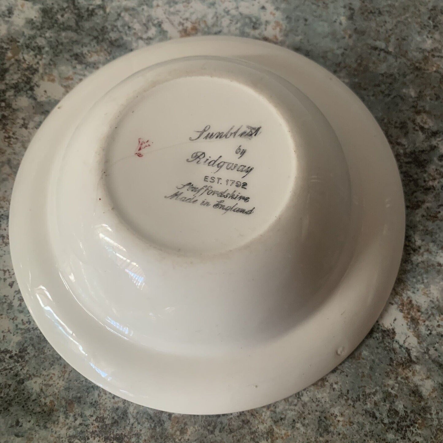 5x “Sunblest” Vintage Ridgway Staffordshire Dessert Bowl Made in England