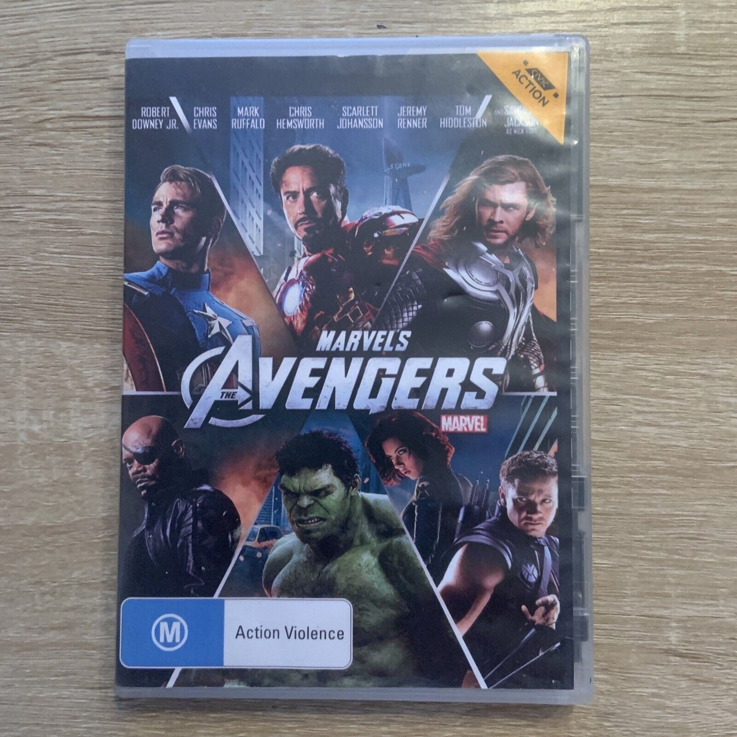 DVD MARVEL'S THE AVENGERS Superhero Action Adventure Robert Downey Jnr Chris Eva