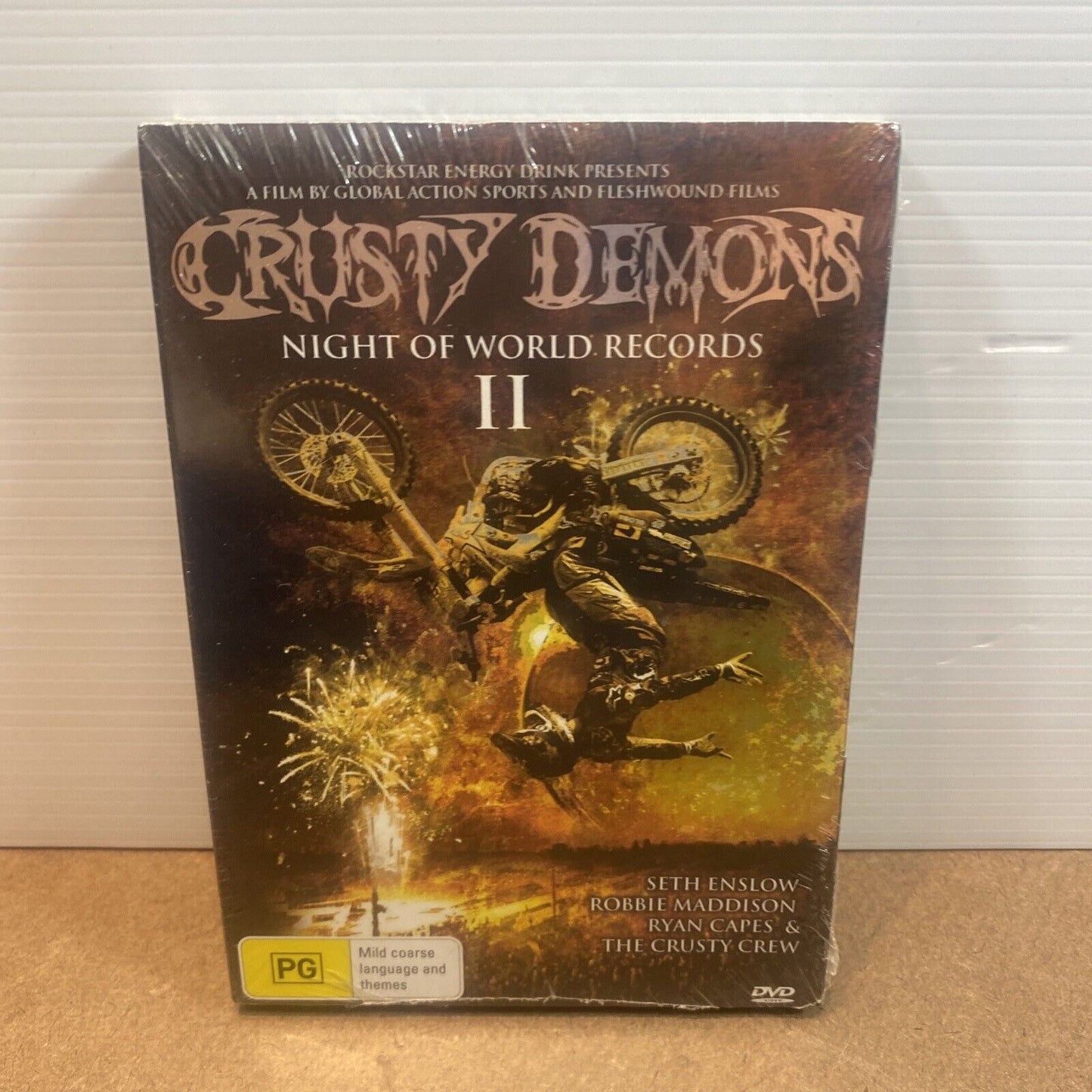 DVD CRUSTY DEMONS Night World of Records II R4 Motorcycle Daredevils Sealed NEW