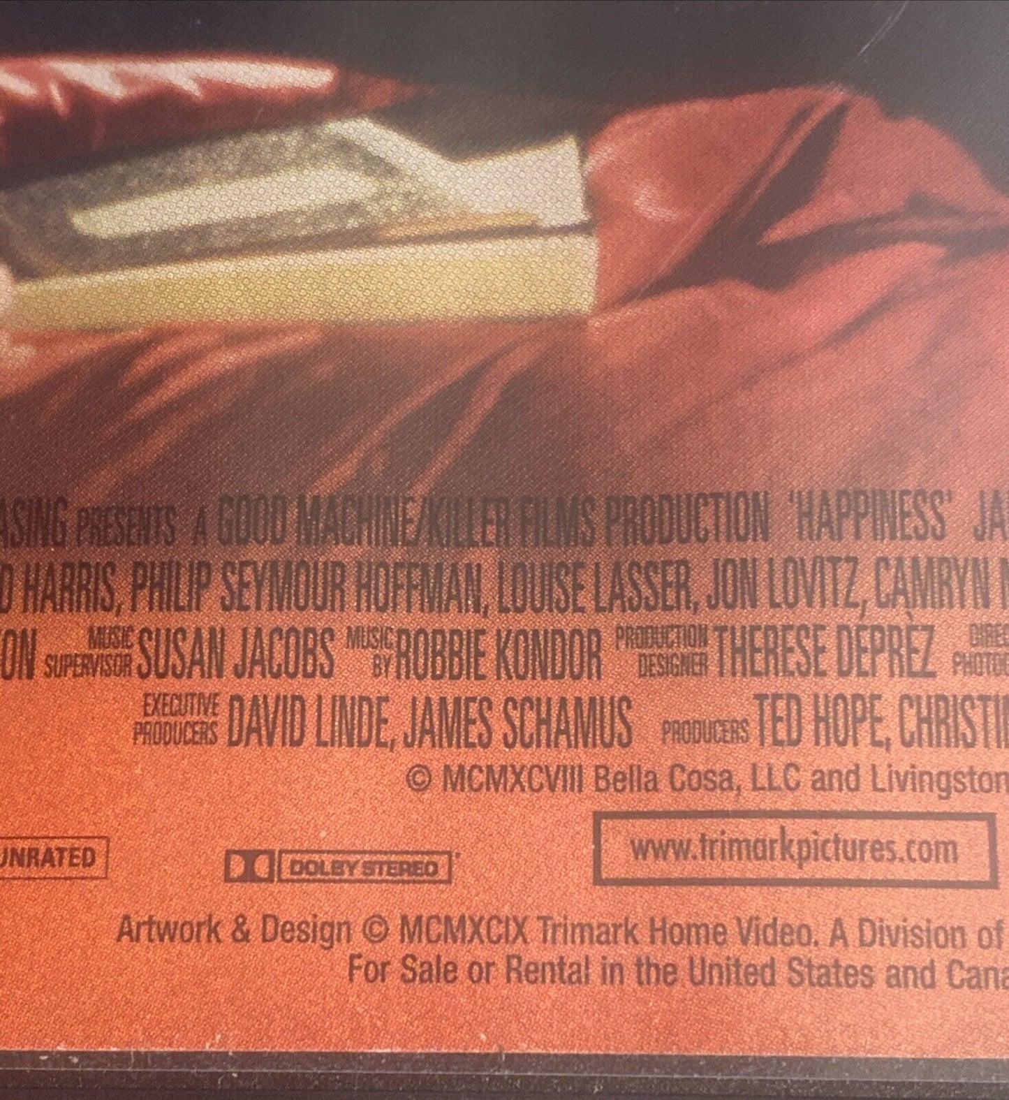 Happiness - Genuine Region 4 DVD 1998 Todd Solondz Philip Seymour Hoffman USA