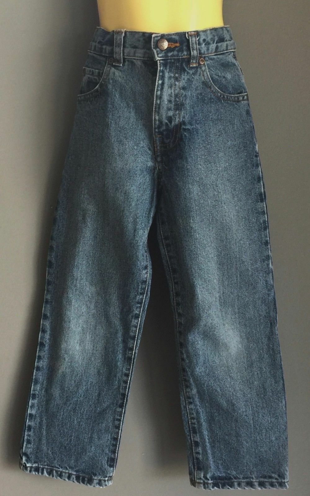 New Boys ARIZONA Relaxed Blue Denim Slim Leg Jeans w Adjustable Waist Size 7
