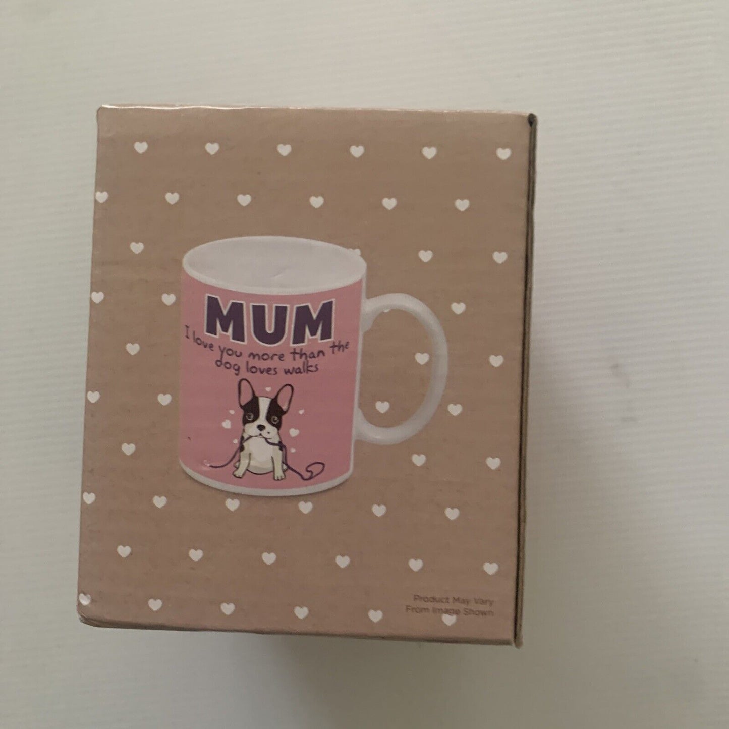 Mug “MUM" Puppy Dog Walks Birthday Mothers Day Gift Office Coffee Cup Xmas NEW