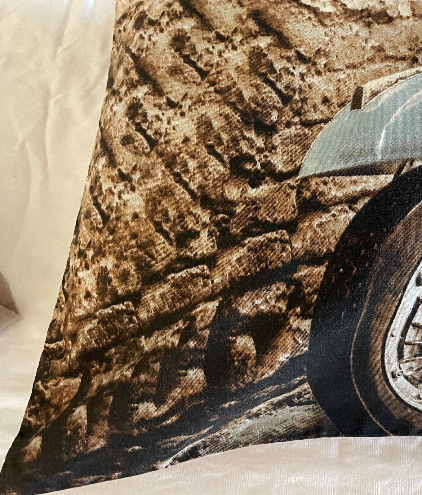 PAIR Blue VESPA Scooter Print Standard Pillowcases