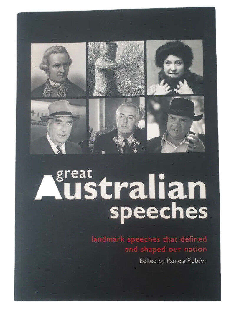 PB Great Australian Speeches Words That Shaped a Nation Murdoch Books 2009 Aust