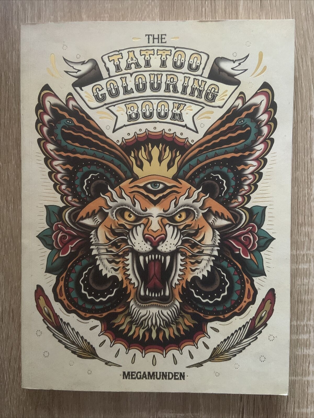 PB BookTHE TATOO COLOURING BOOK by Megamunden Large - 1 Pic coloured