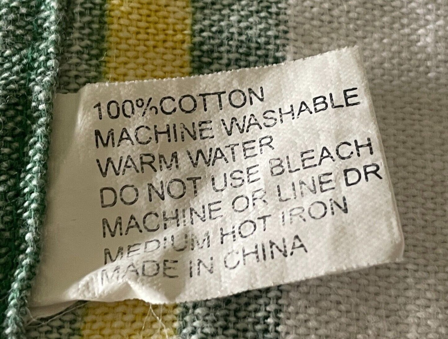 Vintage Tea Towel Melbourne VIC Tram Print Souvenir Nostalgic Cotton