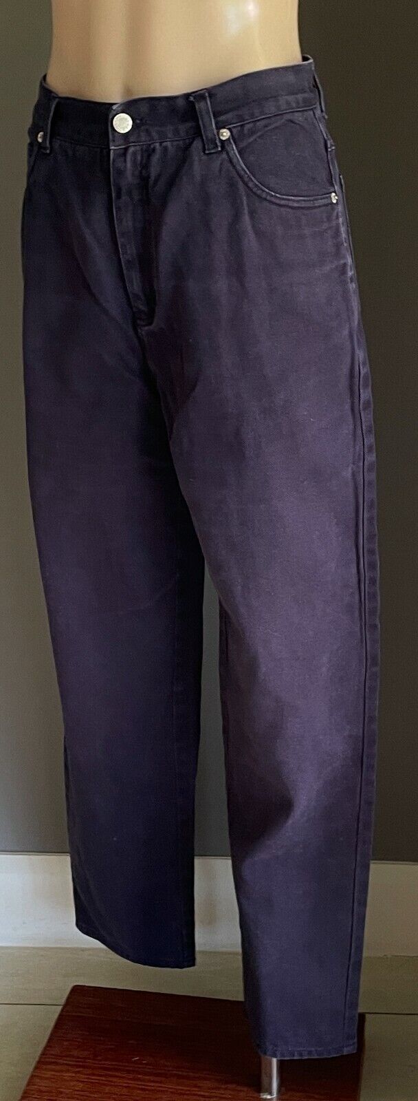Size 12 Jeans NOW Authentic Denim Tag Navy Blue High Waist Straight Leg Ladies