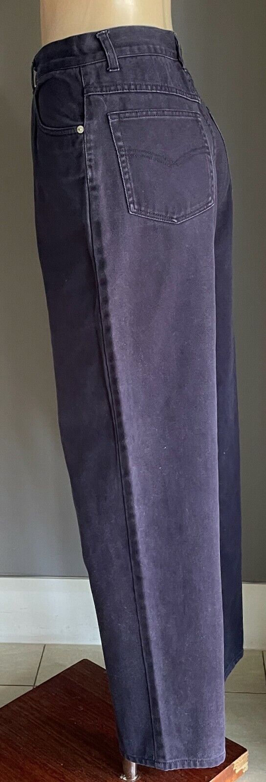 Size 12 Jeans NOW Authentic Denim Tag Navy Blue High Waist Straight Leg Ladies