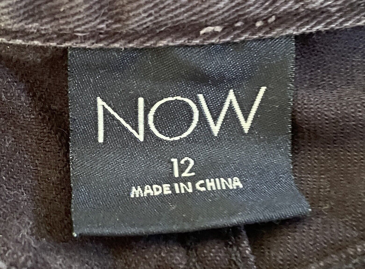 Size 12 Jeans NOW Authentic Denim Tag Navy Blue High Waist Straight Leg Ladies