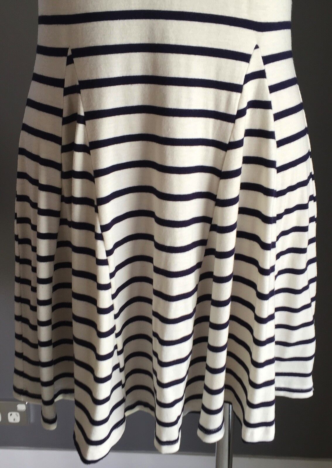 BLESS BY TOMO TOM'S Dress Navy & White Stripe Skater Ladies Size 10