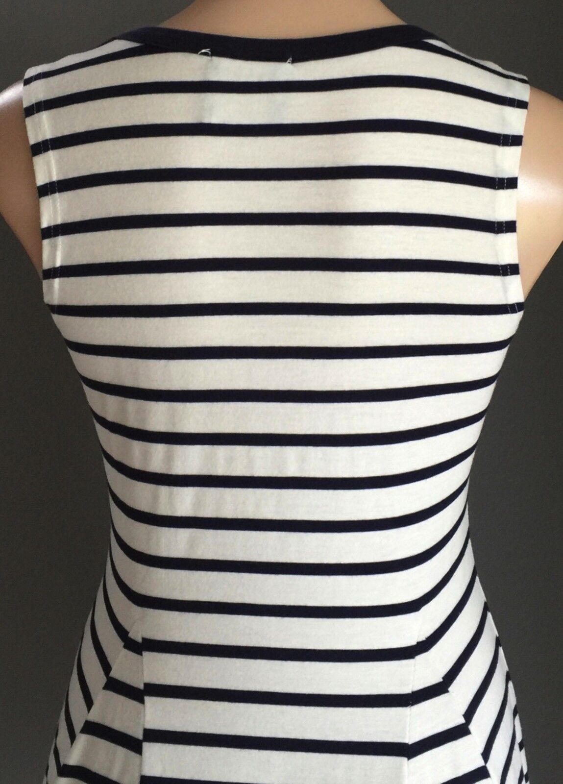 BLESS BY TOMO TOM'S Dress Navy & White Stripe Skater Ladies Size 10
