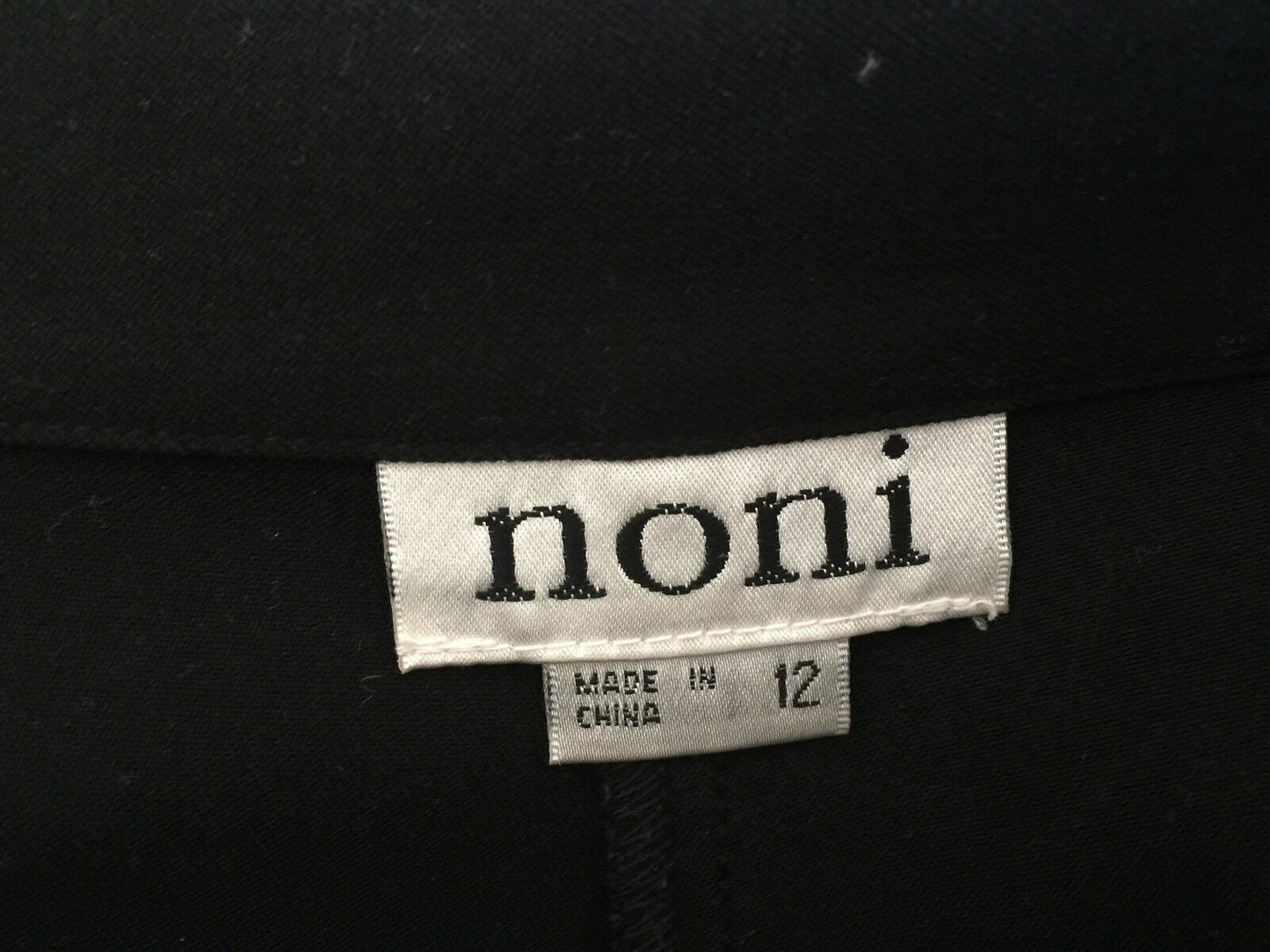 NONI Pants Black Dress Trousers Ladies Size 12 Versatile Basic Well Made