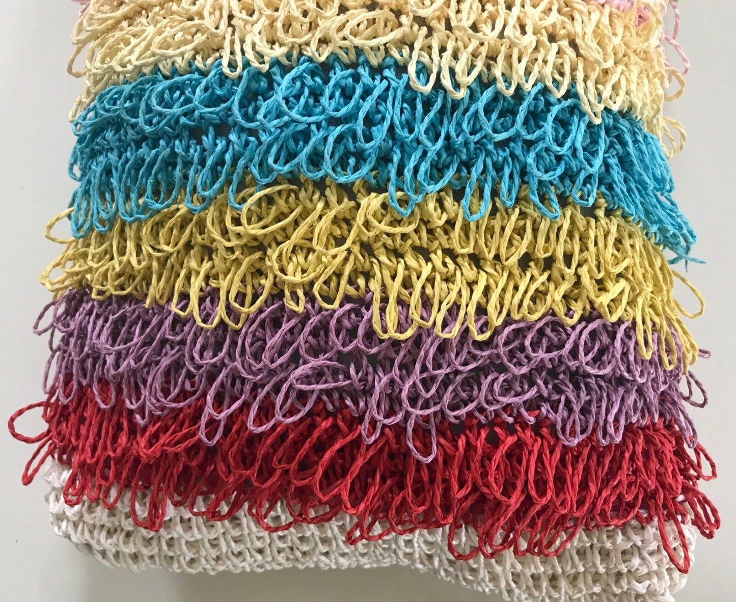 Bag GIGI Bag Multi Rainbow Colour "Loop" Ring Handle Bucket Style NEW