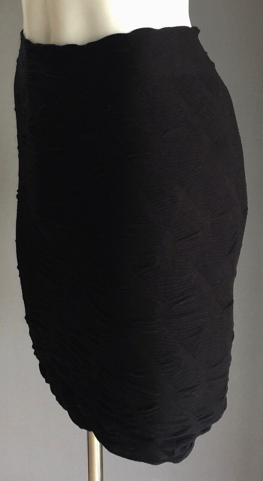 SPORTSGIRL Skirt Black Textured Stretch Mini Tube Ladies Size XS S 8